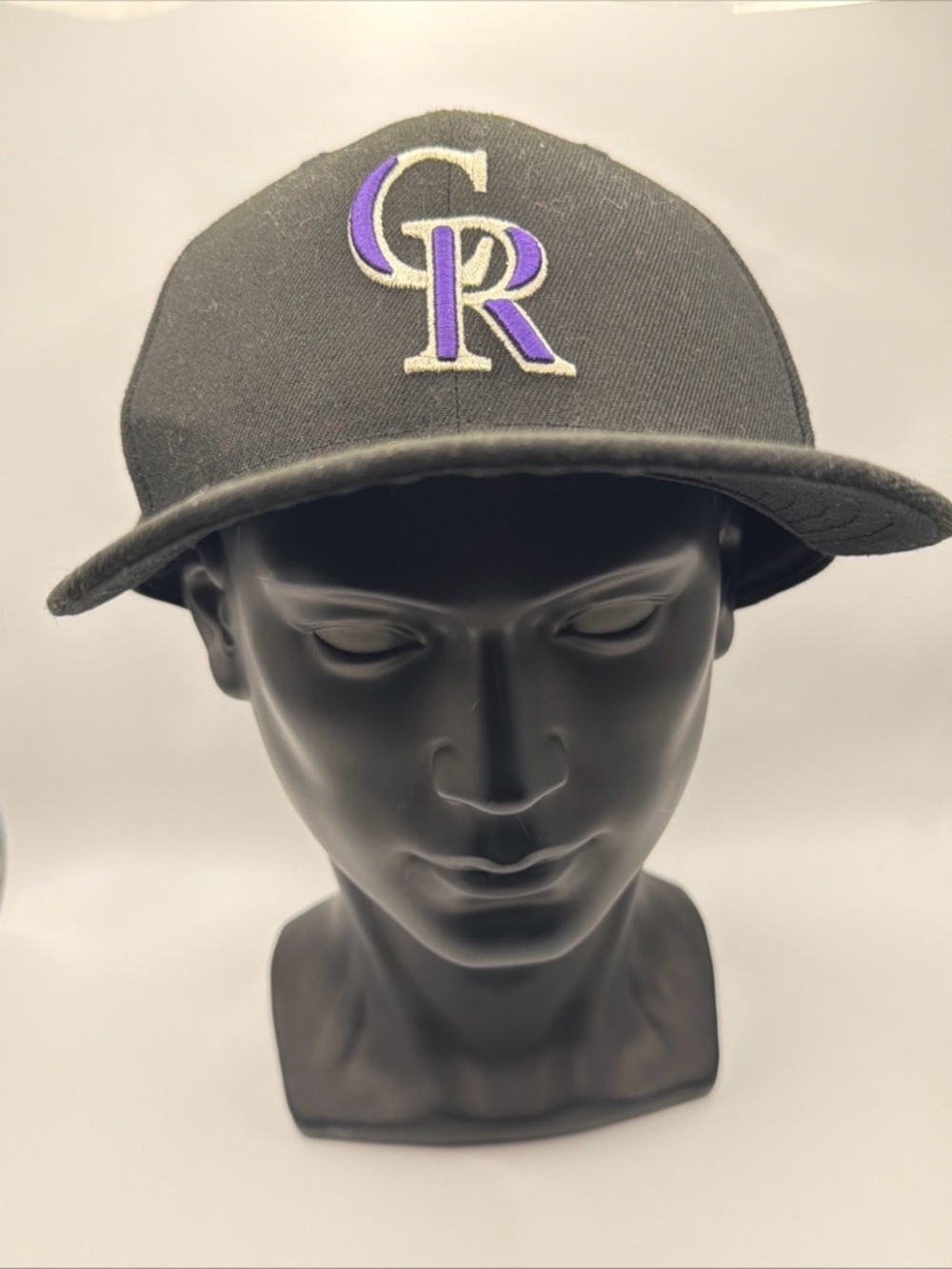 New Era 59Fifty Colorado Rockies Black Snapback Hat 7 1/4